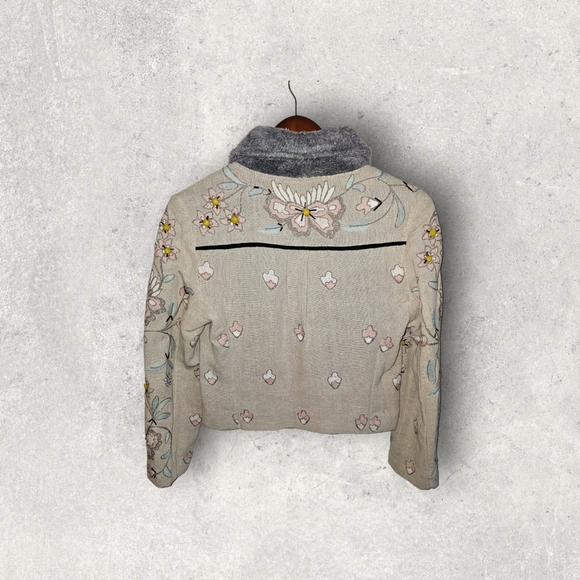 Anthropologie Aquilia Embroidered Jacket by Bl-nk - Picture 2 of 4